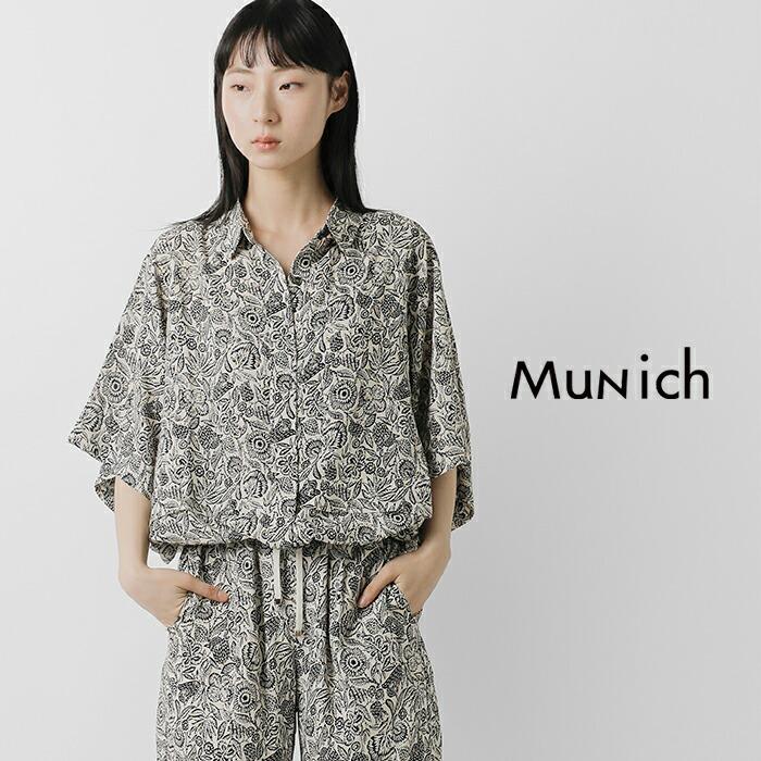 Munich（ミューニック） ジャガード プリント タック シャツ mn261t01