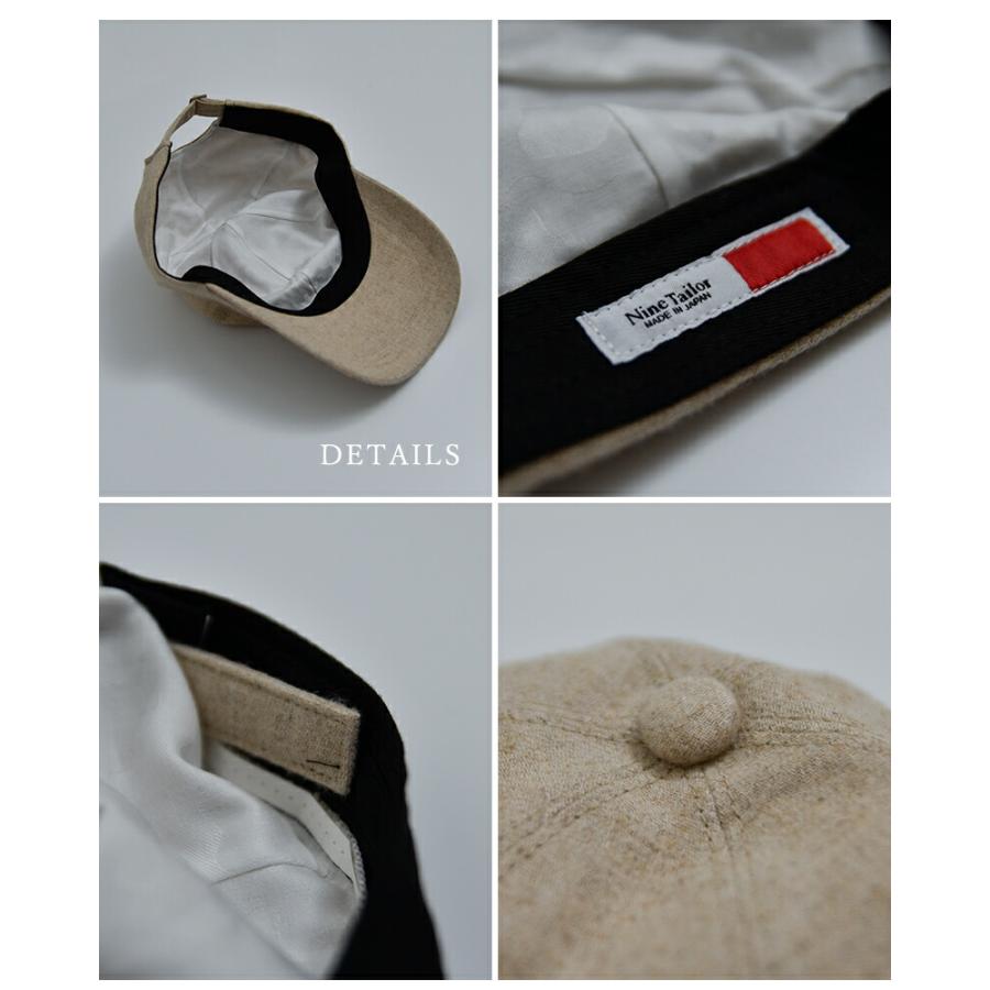 Nine Tailor（ナインテイラー） リネンコットン ベースボールキャップ
