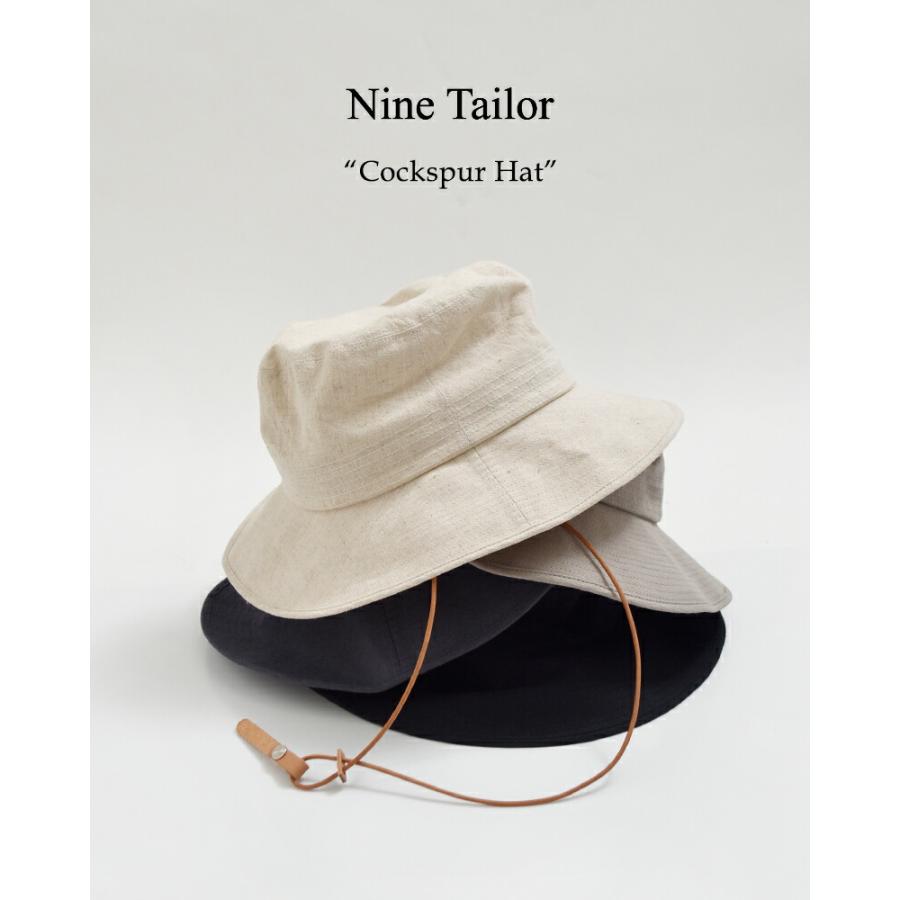 Nine Tailor（ナインテイラー） コットンリネン ハット 帽子 Cockspur
