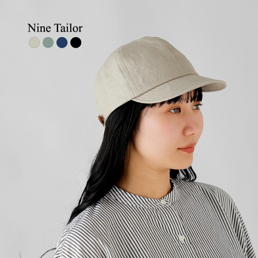 Nine Tailor（ナインテイラー） レザーベルト 6パネル キャップ 帽子
