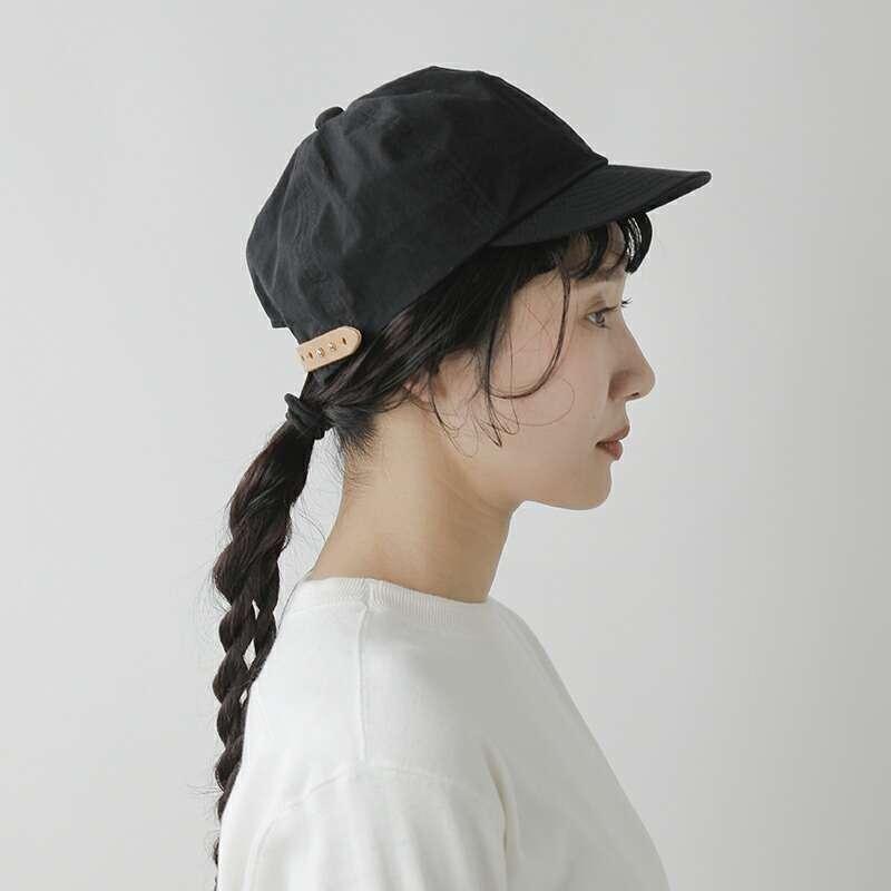 Nine Tailor ナインテイラー 帽子 コットンナイロン レザー