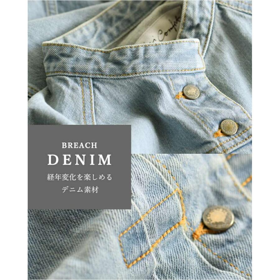 Si-Si-Si スースースー デニム バンドカラージャケット Si-Si-Si スースースー デニム バンドカラー ジャケット n-603