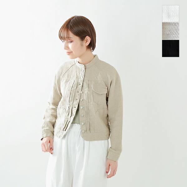 42 割引 おトク Si Si Si スースースー ヘヴィリネンスタンドカラージャケット N 603l ジャケット レディースファッション ファッション Intercontactservices Com