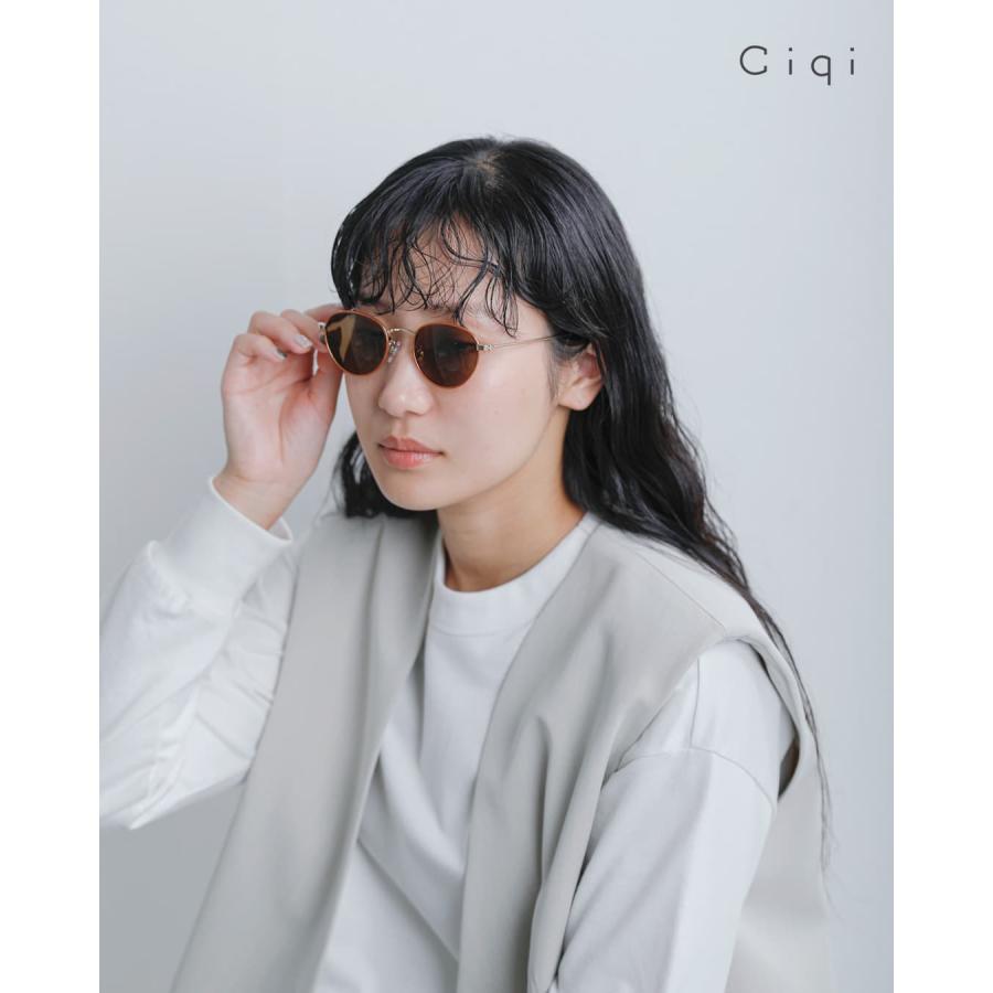 Ciqi（シキ） Ciqi Natalie UVカット メタルフレームサングラス メガネ