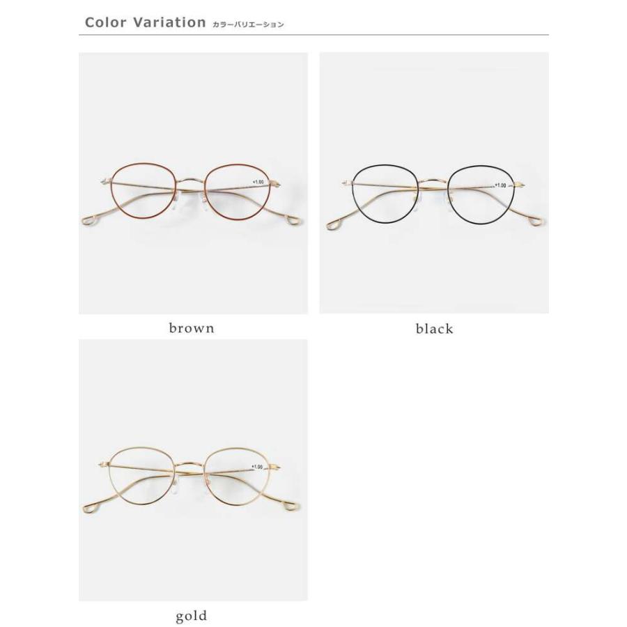 シキ Ciqi ブルーライト UVカット メタルフレームリーディンググラス