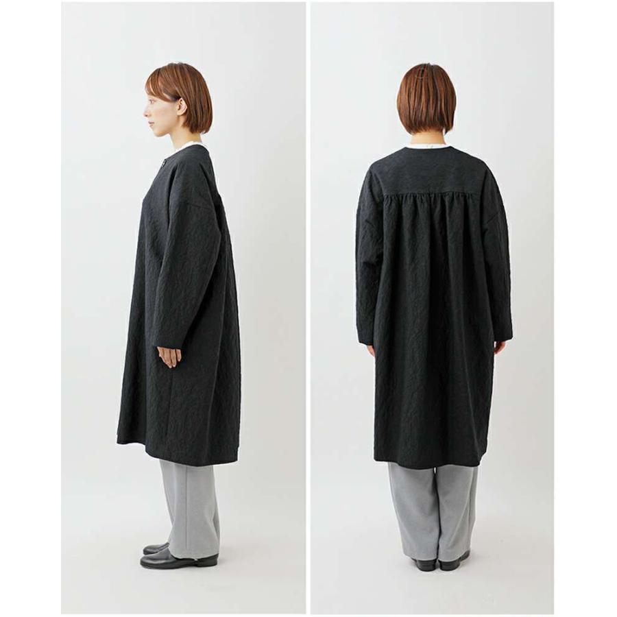 40%OFF】nooy ヌーイ アラベスク ジャガード シネマ コクーン コート 