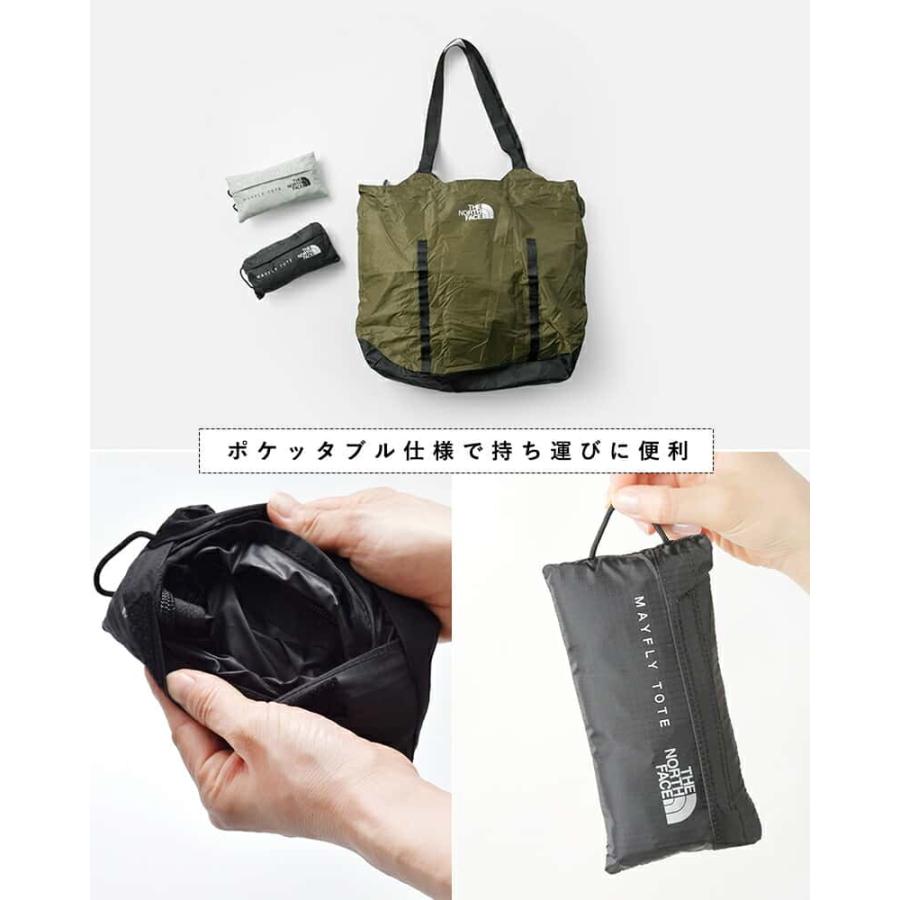 ノースフェイス THE NORTH FACE  ポケッタブル メイフライ トート Mayfly Tote nm62377 ユニセックス｜aranciato｜06