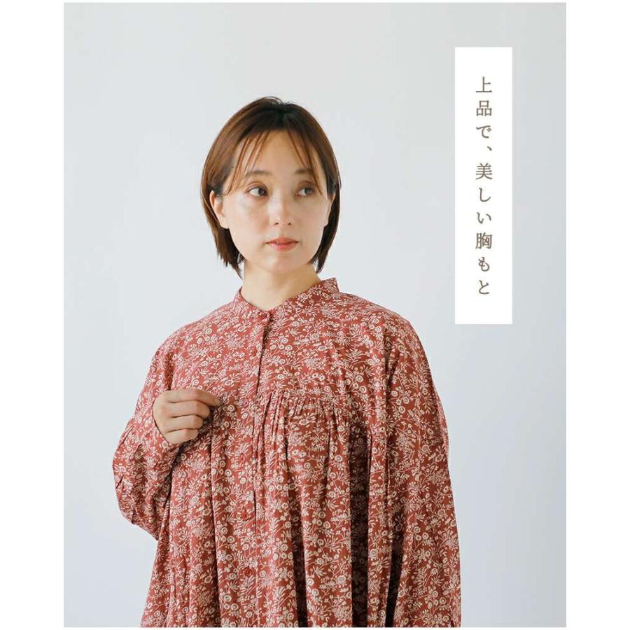 北欧暮らしの道具店　SOIL ソイル 花柄シャツワンピース SOIL / ソイル / 花柄ワンピース（サイズ1、2） - 北欧、暮らし