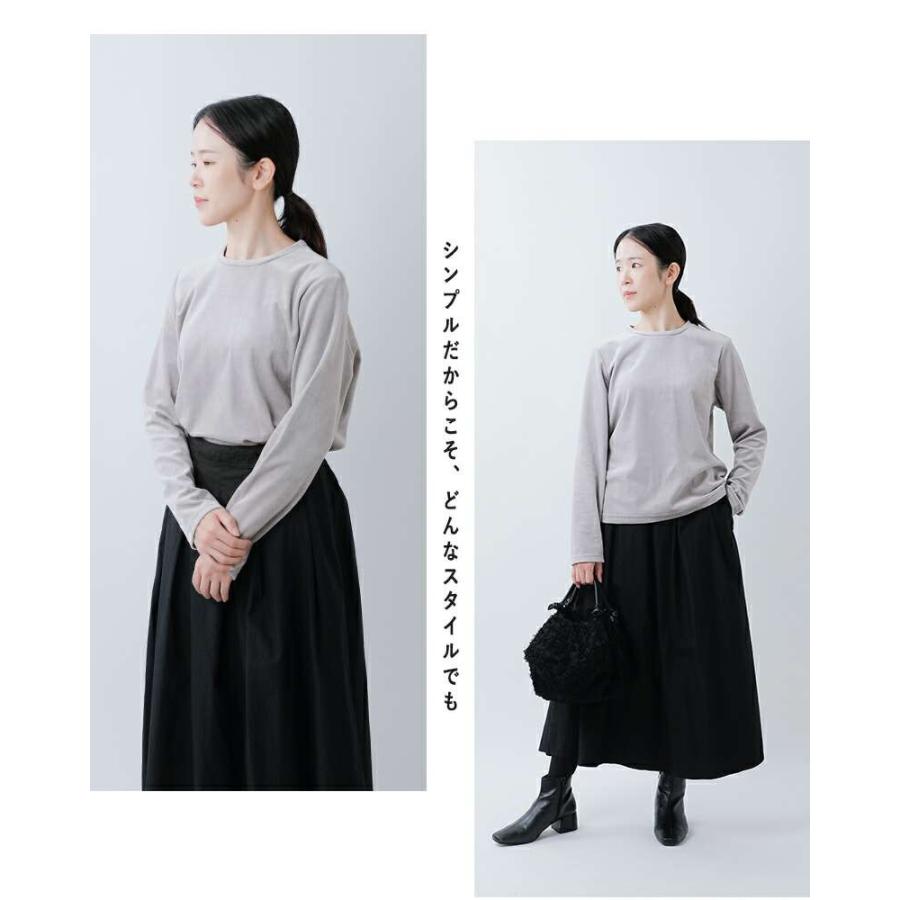 nooy ベロアトップス nooy（ヌーイ） オーガニック コットン ベロア トップス ntp25a02