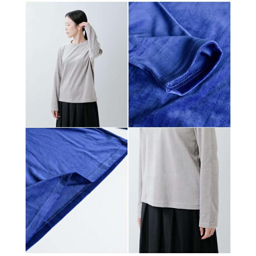 nooy（ヌーイ） オーガニック コットン ベロア トップス ntp25a02