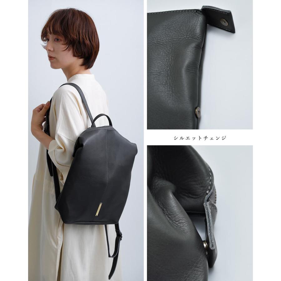 yucchino（ユッキーノ） レザー ナップサック OTONA eco-bag KNAPSACK