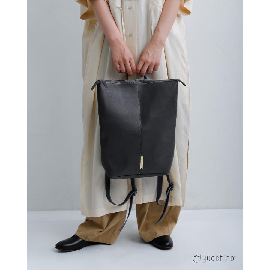yucchino（ユッキーノ） レザー ナップサック OTONA eco-bag KNAPSACK