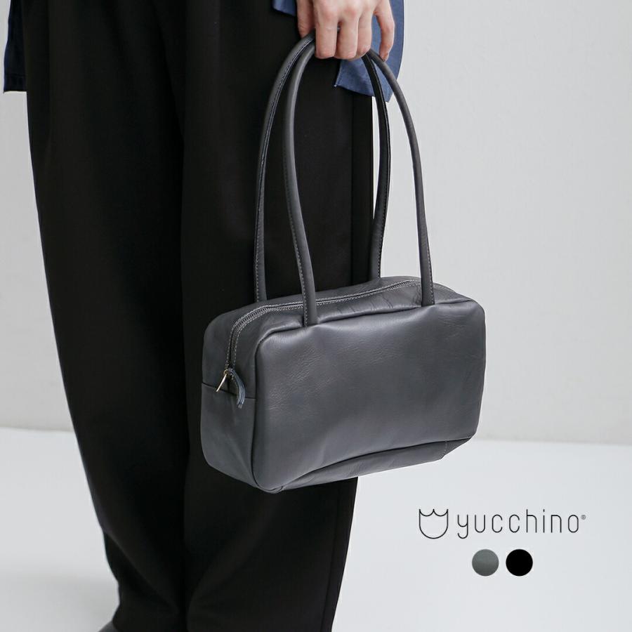 yucchino（ユッキーノ） レザー スモール ボストン バッグ OTONA eco