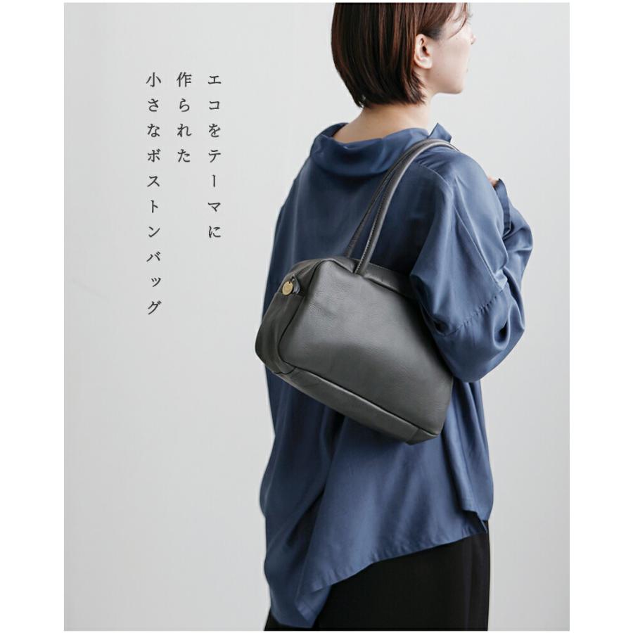 ボストンバッグ　ユキエモン yucchino（ユッキーノ） レザー スモール ボストン バッグ OTONA eco