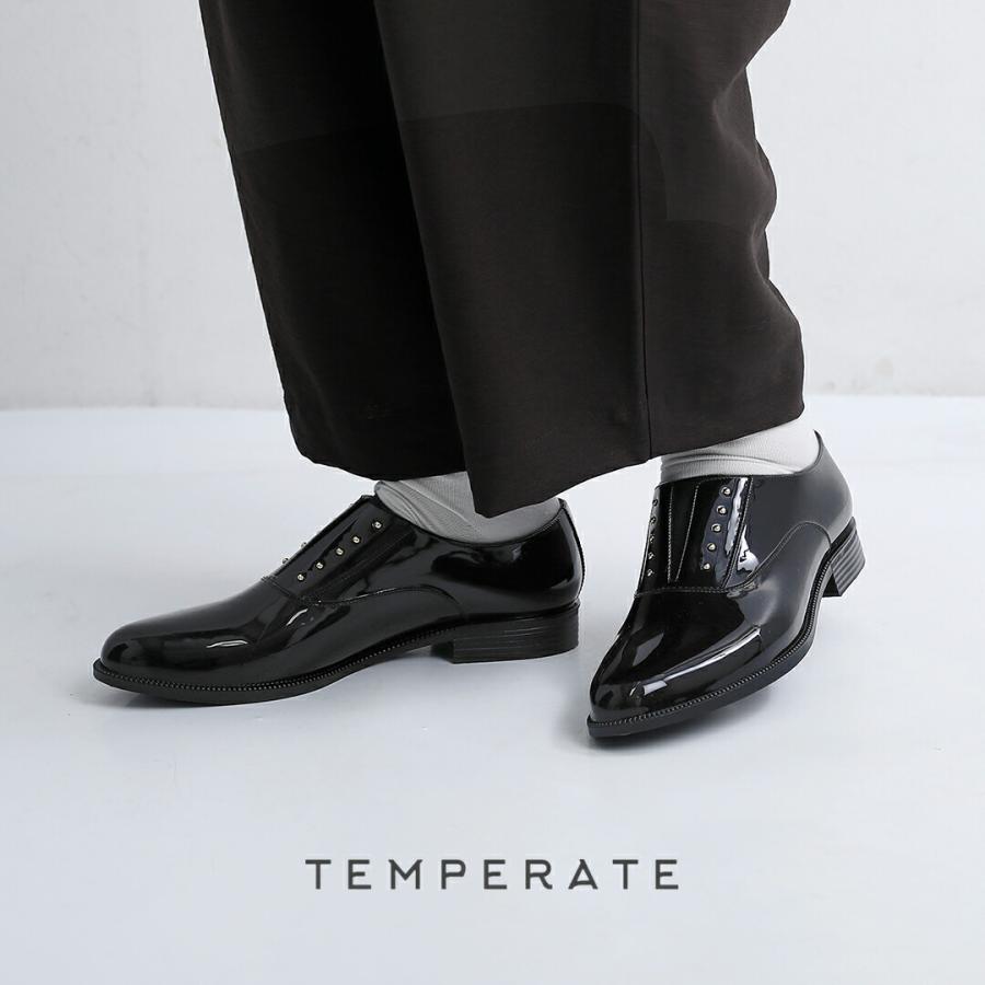 TEMPERATE（テンパレイト） ゴールドスタッズ スリッポン レイン