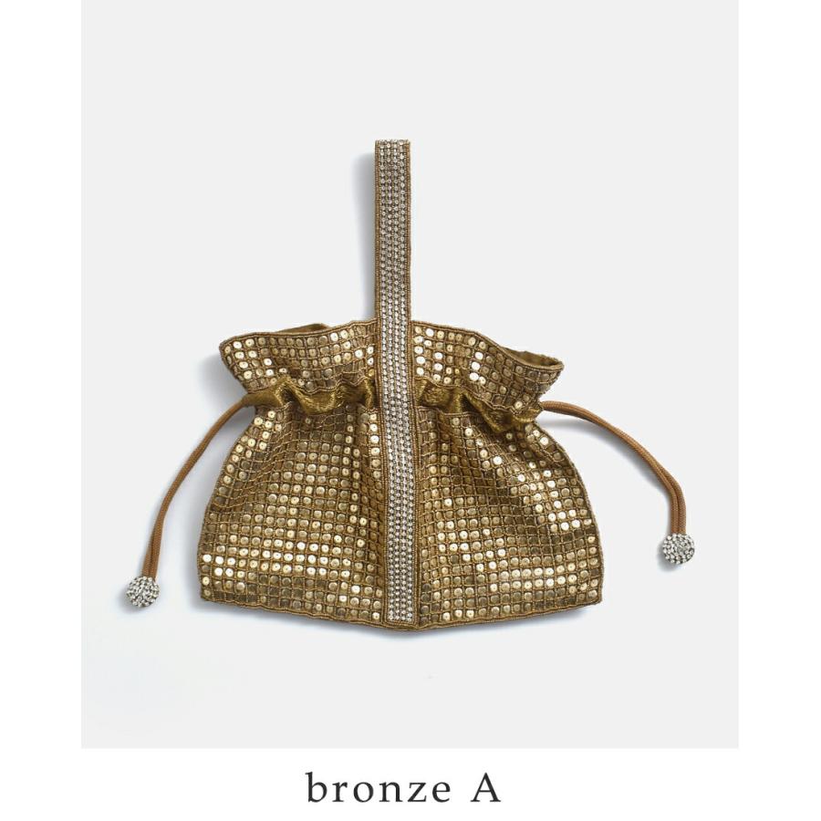 ゴールド ビーズ 、グラスビーズバック MARCHER（マルシェ） ガラスビーズ ワンハンドル バッグ onehandle-bag