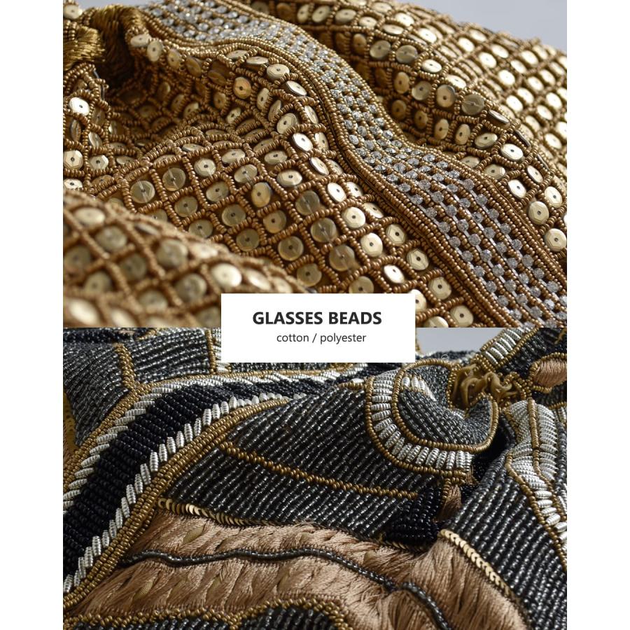 MARCHER（マルシェ） ガラスビーズ ワンハンドル バッグ onehandle-bag