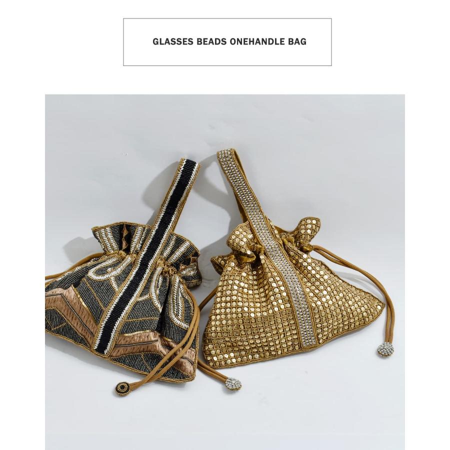MARCHER（マルシェ） ガラスビーズ ワンハンドル バッグ onehandle-bag