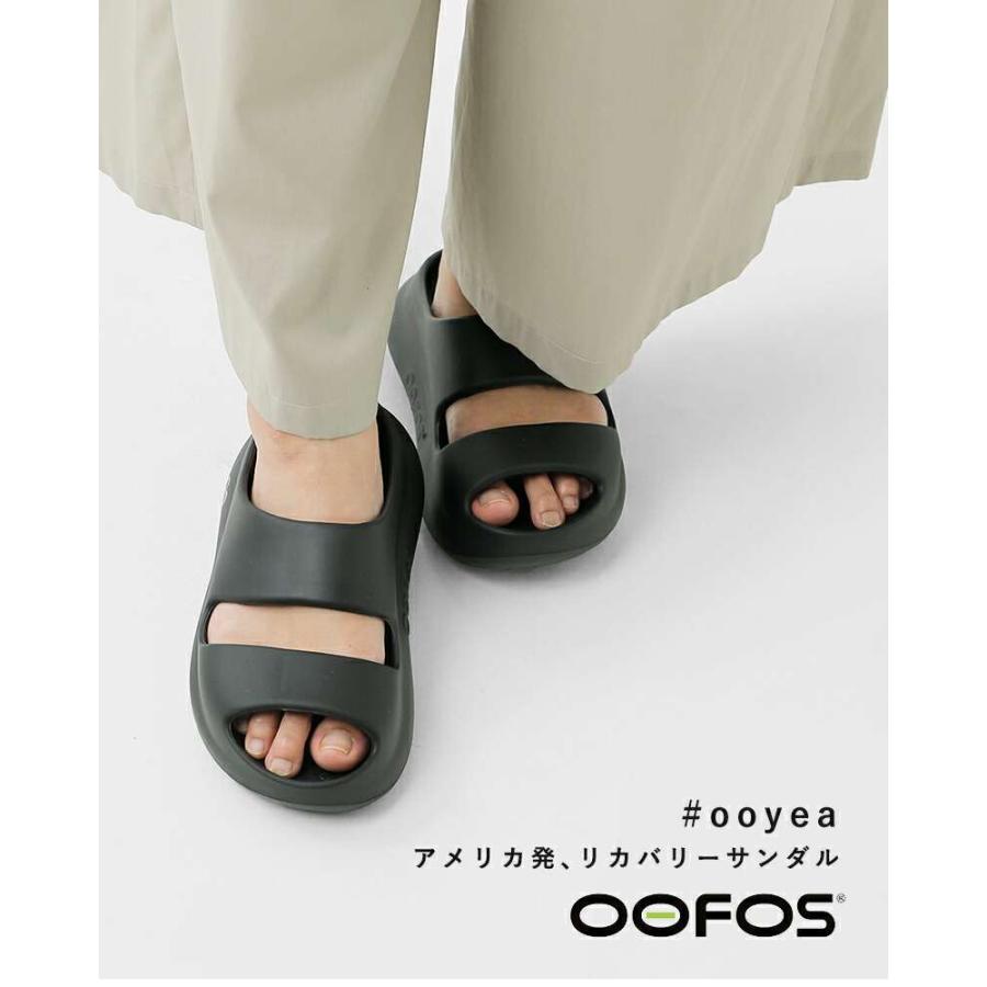 2025FW新作 OOFOS OOyea ブラック サンダル OOFOS ウーフォス ウーヤー サンダル ooyea ユニセックス 2025aw