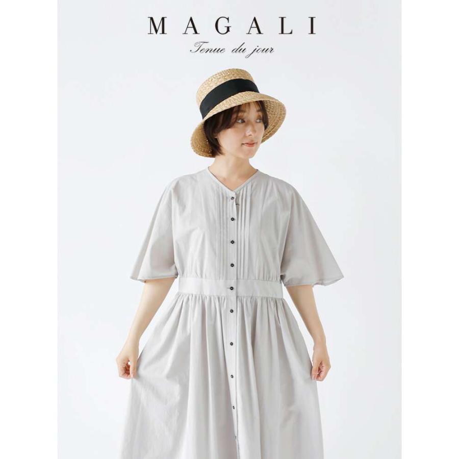 マガリ MAGALI  リンクル コットン ピンタック ワンピース op186  レディース 2024ss新作｜aranciato｜05