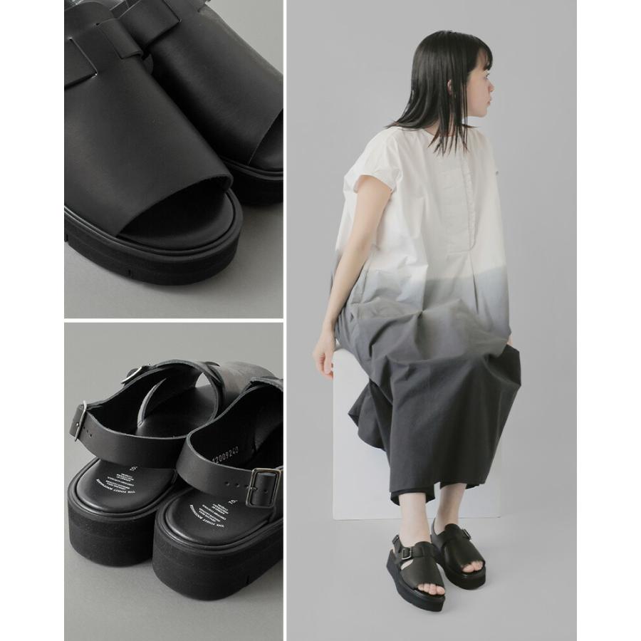 Beautiful Shoes 厚底レザーサンダル【24センチ】 BEAUTIFUL SHOES（ビューティフルシューズ） ステアレザー ビブラム