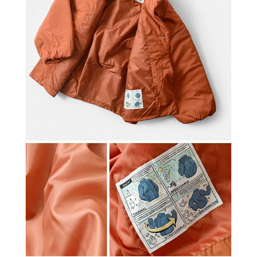 未使用品！オレンジピンク シンプルジャケット ORCIVAL（オーシバル） オーチバル インサレーション スタンドカラー
