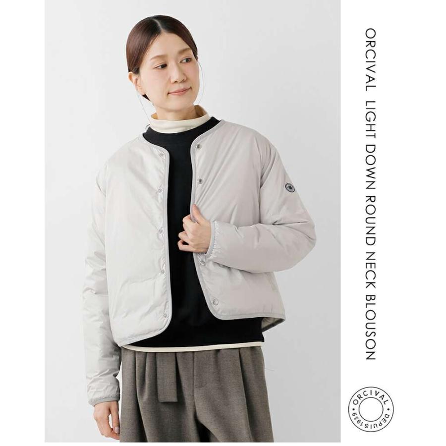 ORCIVAL（オーシバル） オーチバル ライトダウン ラウンドネック