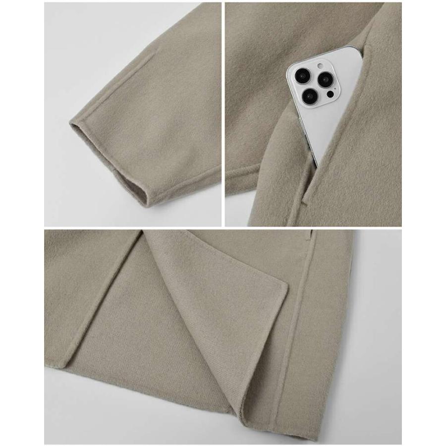 ORCIVAL オーチバル オーシバル  リバーウールビーバー ノーカラー ラウンドネック コート or-a0747rev レディース 2025aw新作 クーポン対象 ORCIVAL（オーシバル） セール【20%OFF】オーチバル リバーウール