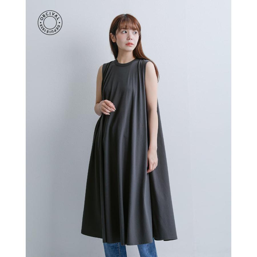オーチバル ORCIVAL オーシバル コットン天竺 Aライン ノースリーブ ワンピース or-c0534oej レディース 春夏海外出荷不可 2026ss新作の画像