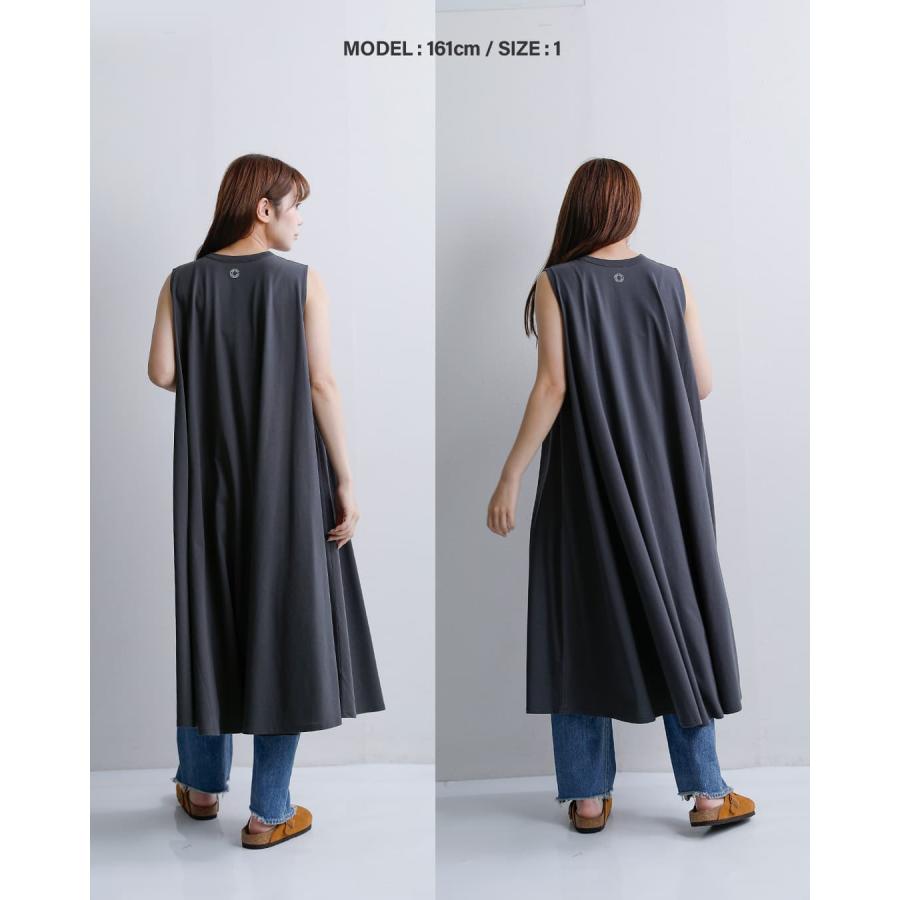 オーチバル ORCIVAL オーシバル コットン天竺 Aライン ノースリーブ ワンピース or-c0534oej レディース 春夏海外出荷不可 2026ss新作の画像