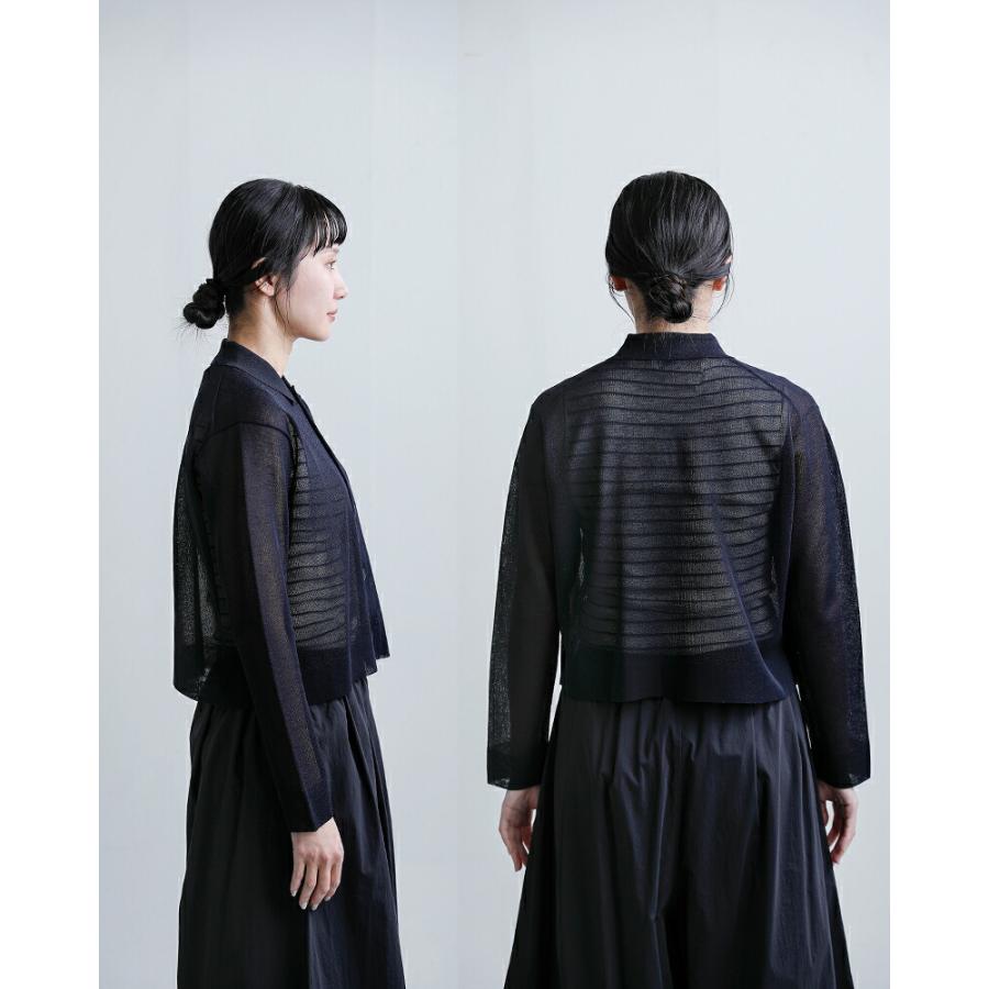 オーチバル オーシバル ORCIVAL  ジャガード 襟付き ポロニットカーディガン or-d0140wjq レディース  春夏海外出荷不可 2026ss新作の画像