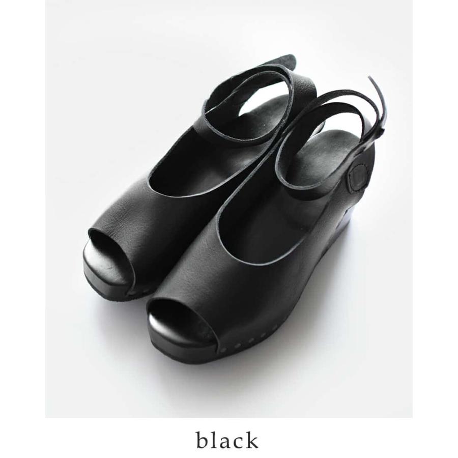 ⭐️期間限定⭐️激安処分セール⭐️trippen 黒 37 サンダル オリノコ trippen 【40%OFF】トリッペン アンクルベルト ウッド ウェッジ