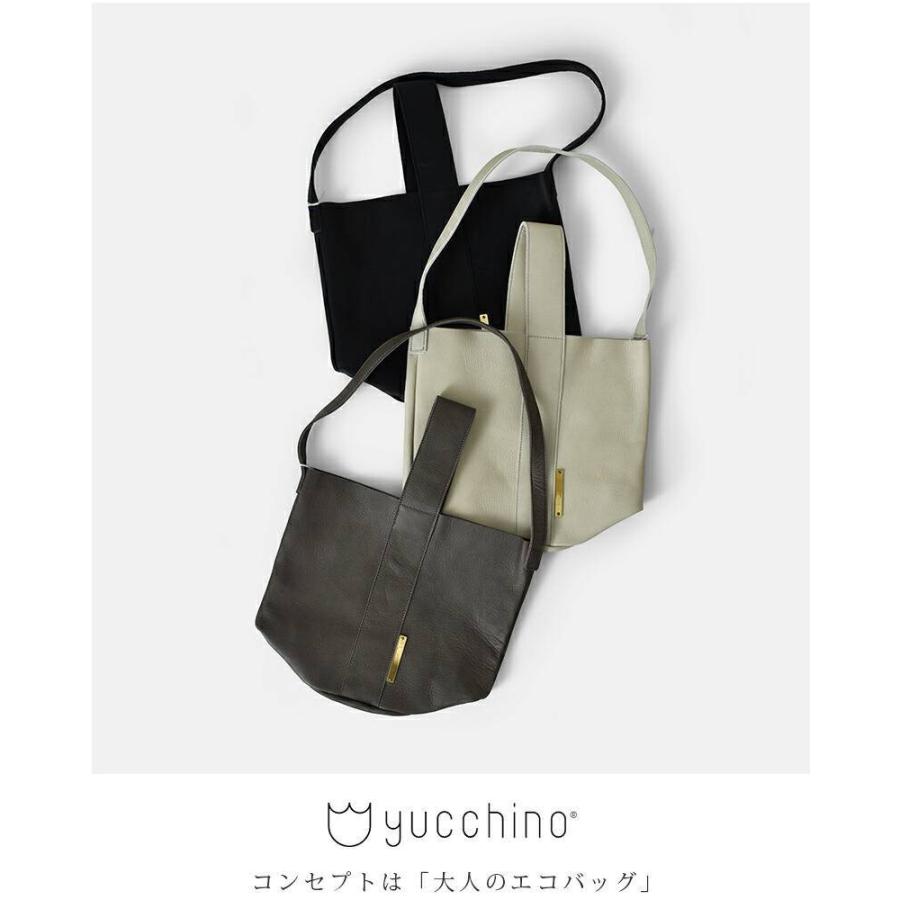 yucchino ユッキーノ レザーハンドショルダーバケツバッグ OTONA eco-bag BUCKET