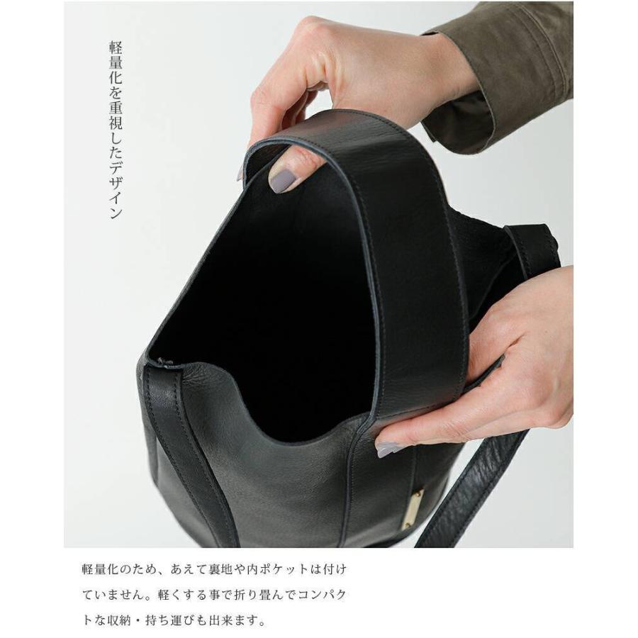 yucchino ユッキーノ レザーハンドショルダーバケツバッグ OTONA eco-bag BUCKET｜aranciato｜09