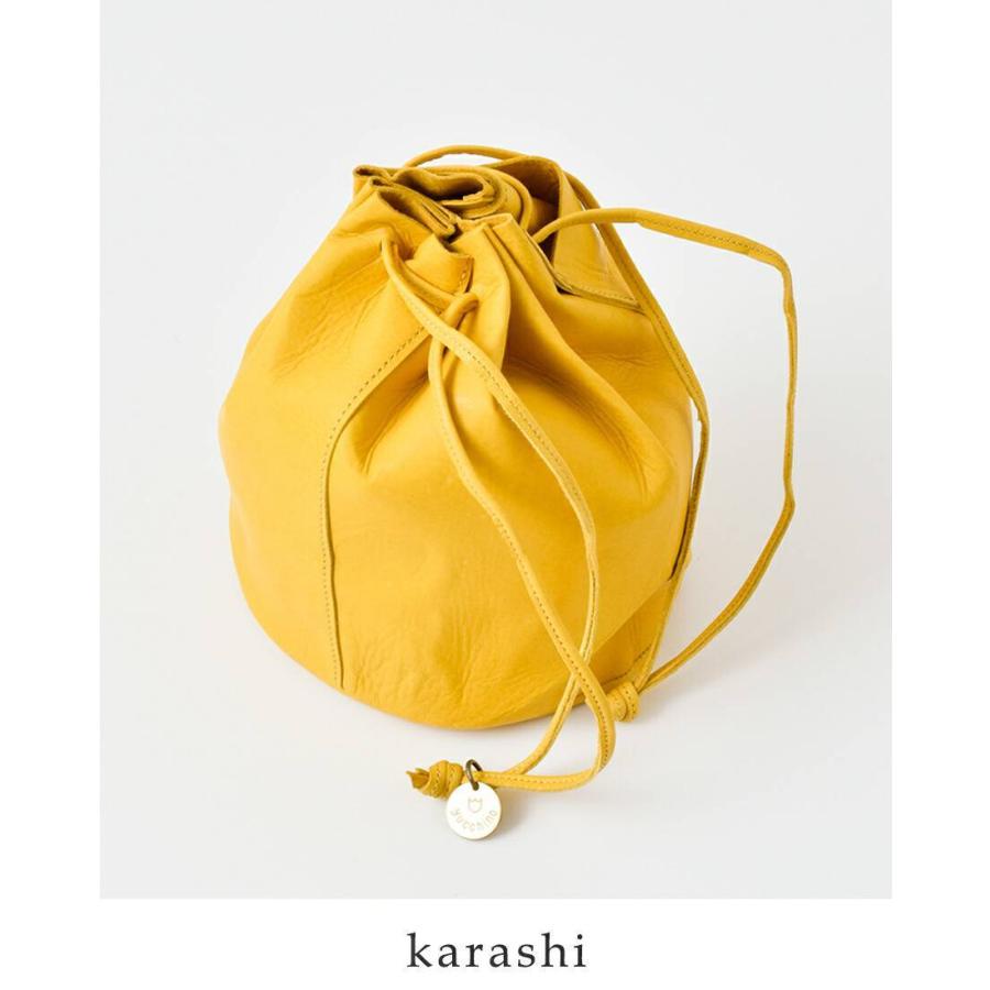 yucchino（ユッキーノ） レザー 巾着バッグ OTONA eco-bag petit otona 