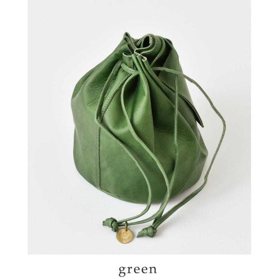 yucchino（ユッキーノ） レザー 巾着バッグ OTONA eco-bag petit otona