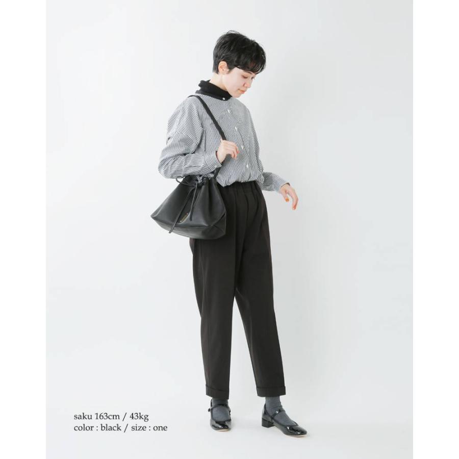 yucchino（ユッキーノ） レザー巾着ショルダーバッグ OTONA eco-bag 