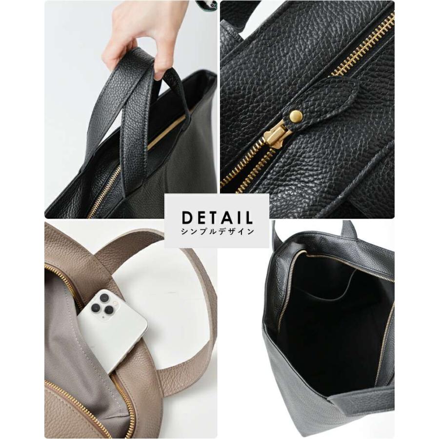 MARINEDAY マリンデイ　シュリンク　レザートートバッグ　ブラック　未使用 MARINEDAY マリンデイ MARINE DAY シュリンクカウレザー トート