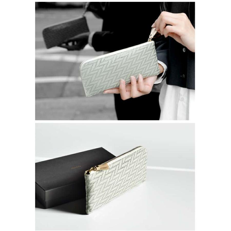 【値下げ】ポンタタ ラシック ロングウォレット  POMTATA POMTATA ポンタタ ロングウォレット L字 長財布 ドットレザー | HAYNI