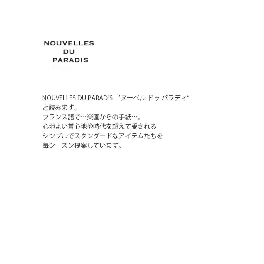 ヌーベル ドゥ パラディ NOUVELLES DU PARADIS  トロワフライス 5分袖 クルーネック プルオーバー pc19121a  春夏 レディース 2026ss新作の画像