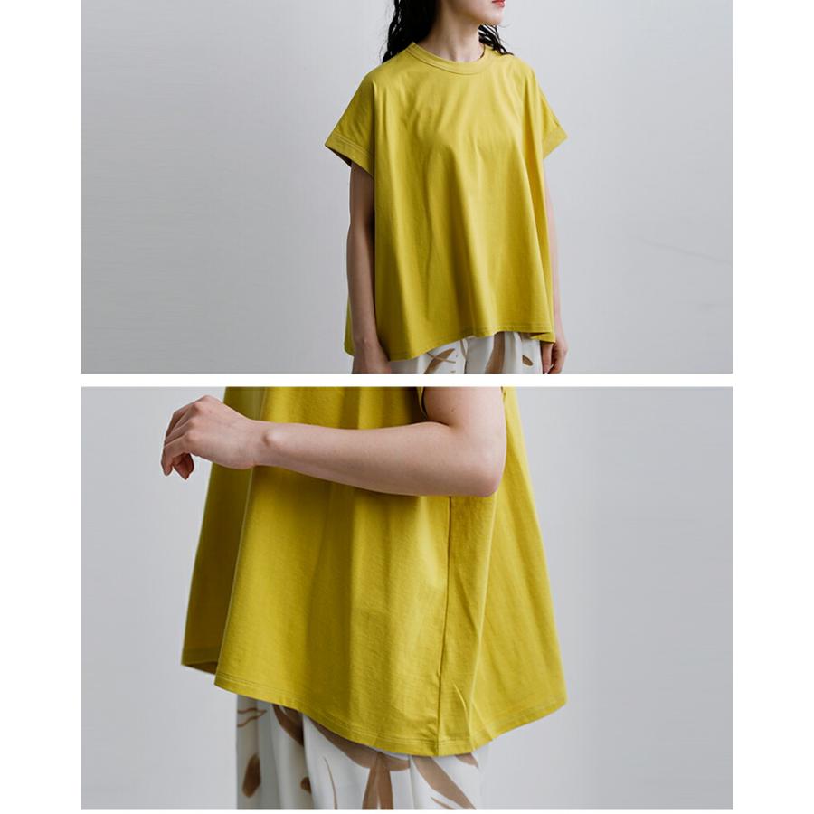 ヌーベル ドゥ パラディ NOUVELLES DU PARADIS  トロワ天竺 フレンチ ワイド Tシャツ pc21201a レディース  春夏 2026ss新作の画像