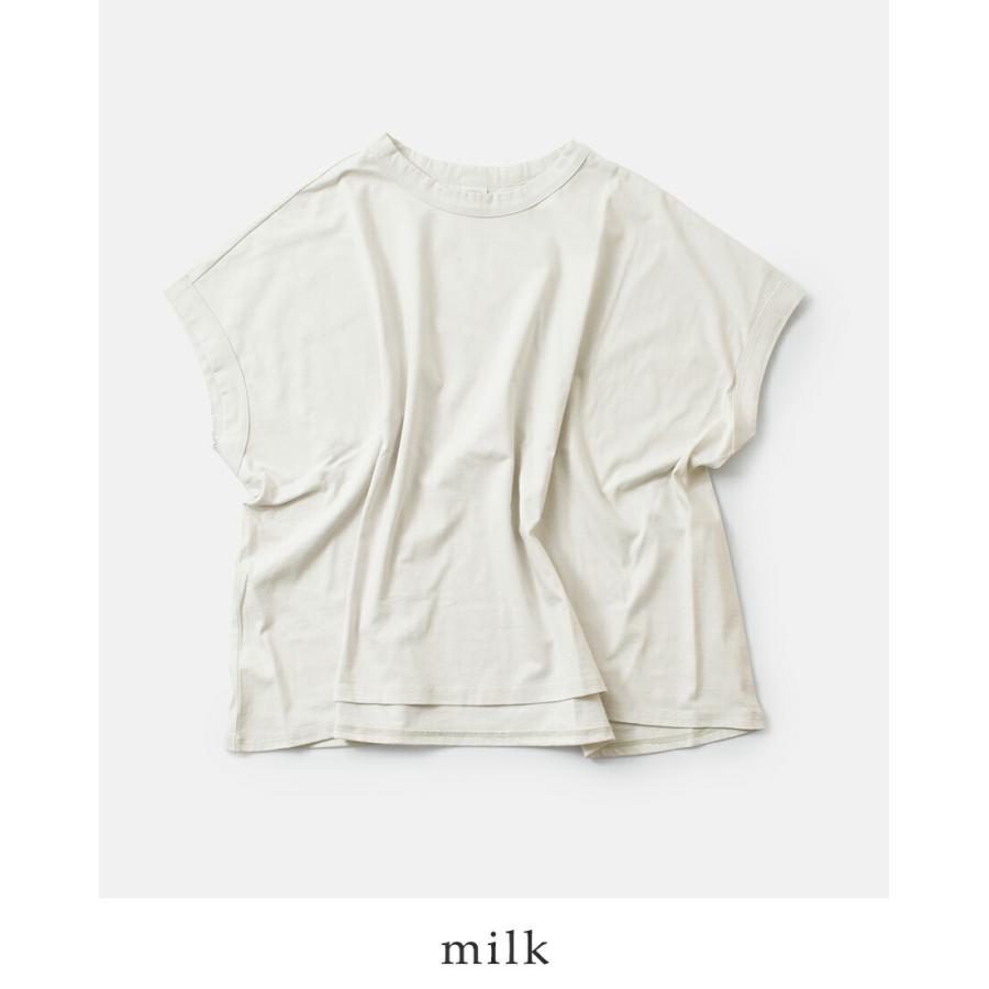 ヌーベル ドゥ パラディ NOUVELLES DU PARADIS  トロワ天竺 フレンチ ワイド Tシャツ pc21201a レディース  春夏 2026ss新作の画像