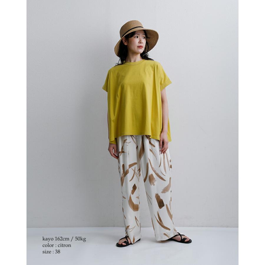 ヌーベル ドゥ パラディ NOUVELLES DU PARADIS  トロワ天竺 フレンチ ワイド Tシャツ pc21201a レディース  春夏 2026ss新作の画像