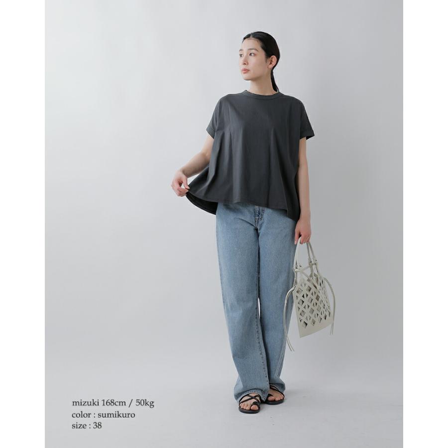 ヌーベル ドゥ パラディ NOUVELLES DU PARADIS  トロワ天竺 フレンチ ワイド Tシャツ pc21201a レディース  春夏 2026ss新作の画像