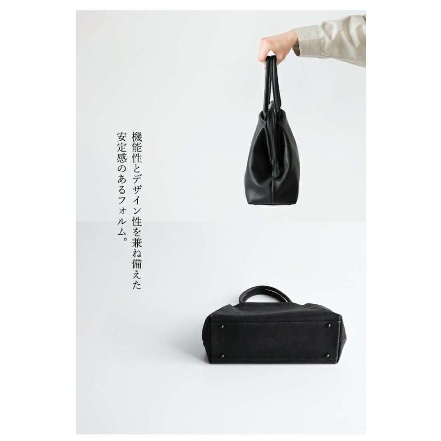 Ense（アンサ） キップレザー がま口 ショルダー バッグ Sサイズ