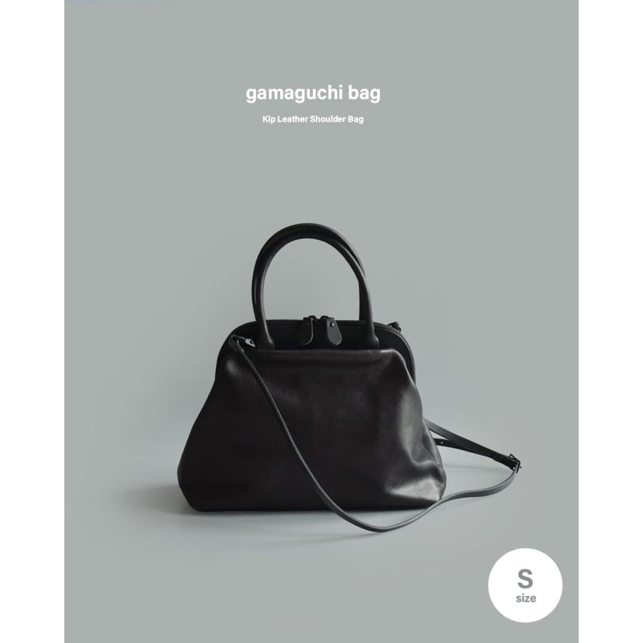 Ense（アンサ） キップレザー がま口 2way ショルダー バッグ Sサイズ