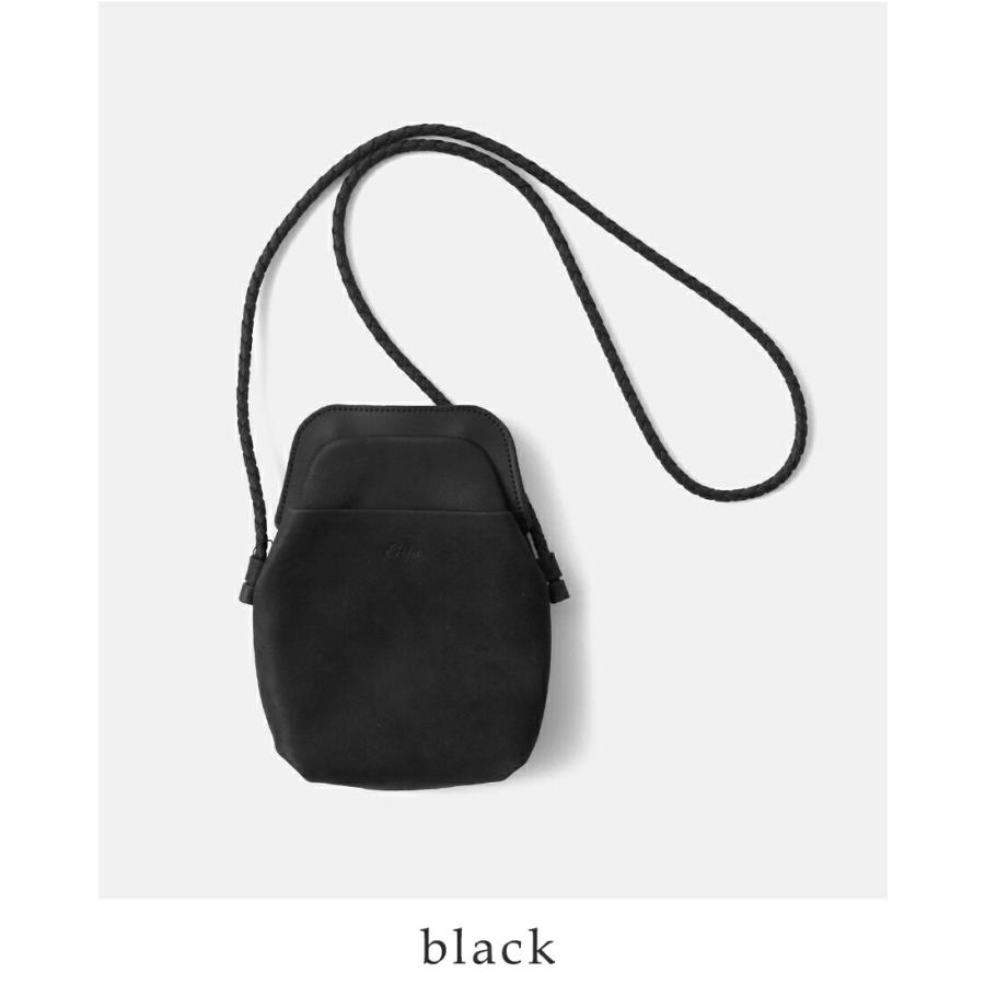 Ense（アンサ） セール【30%OFF】Ense キップレザー がま口 サコッシュ