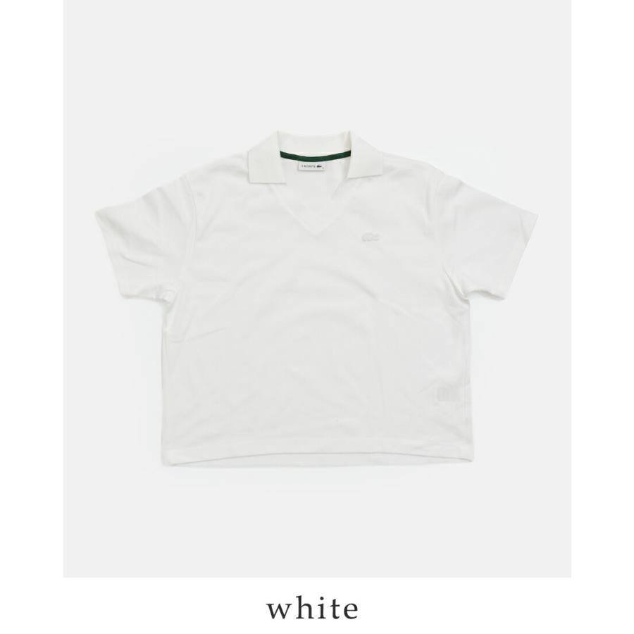 LACOSTE（ラコステ） 鹿の子 ボックスシルエット 半袖 ポロシャツ