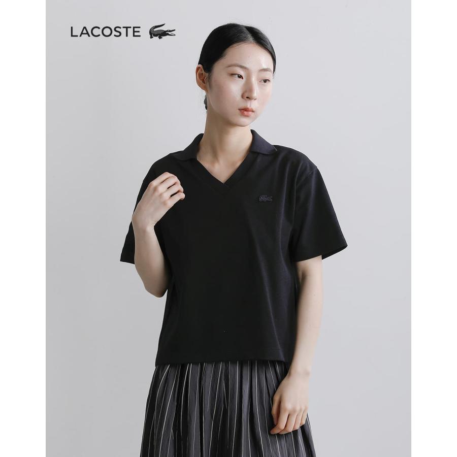 LACOSTE（ラコステ） 鹿の子 ボックスシルエット 半袖 ポロシャツ