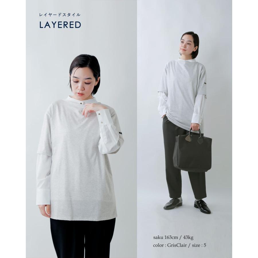 セントジェームス SAINT JAMES コットン ボートネック Tシャツ piriac 春夏 レディース 2026ss新作の画像